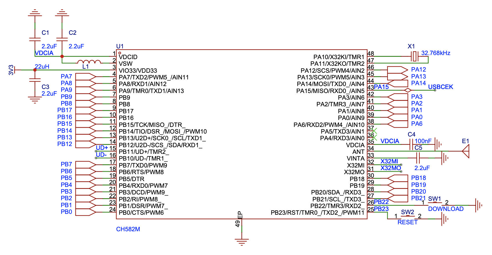 Minimum System Schematic Minimum system schematic
